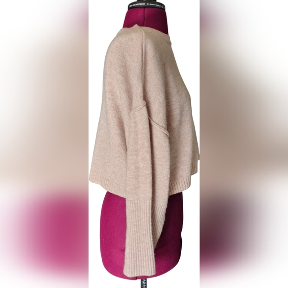 Topshop Soft Knit Cowl Neck Dusty Pink Blush Sweater - Picture 4 of 10